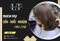 Tóc bóng khỏe hơn với dịch vụ uốn duỗi nhuộm organic toàn diện